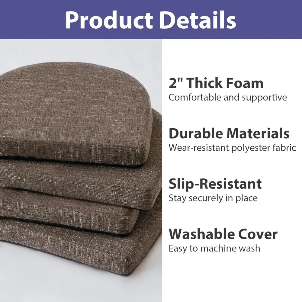 RBXC Dining Chair Cushions With Ties And Removable Covers