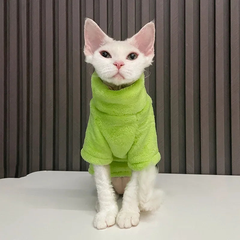 Wang Shan Meow Cat Hoodie Pullover For Sphynx Cats