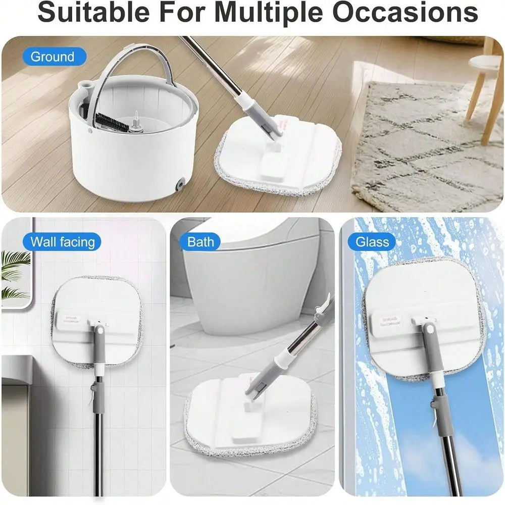 Spin Mop And Bucket Set Hands Free Self Cleaning Mop For Hardwood Floors