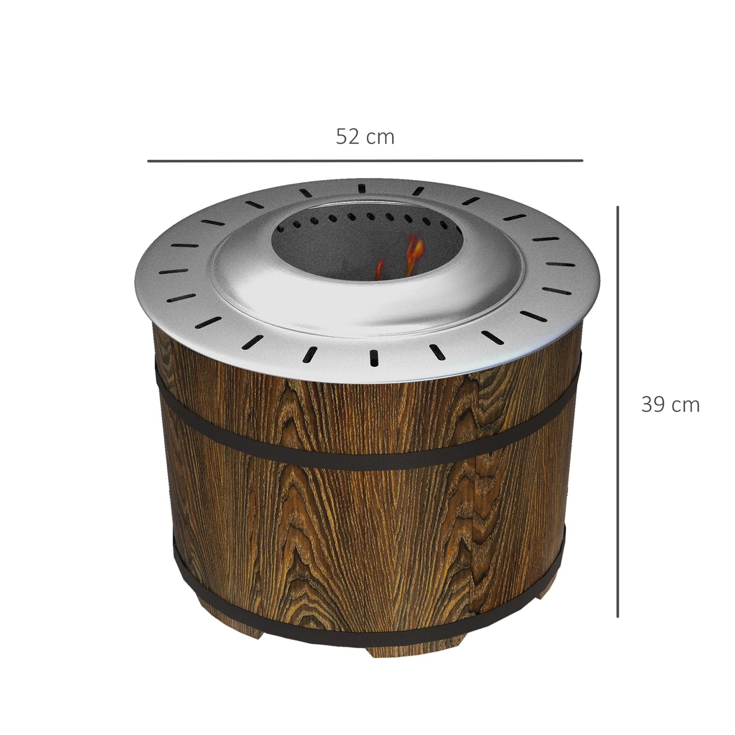 Smokeless Double Combustion Outdoor Wood Burning Fire Pit