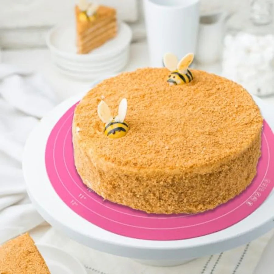 Silicone Cake Mat With Measurements For Rolling And Baking