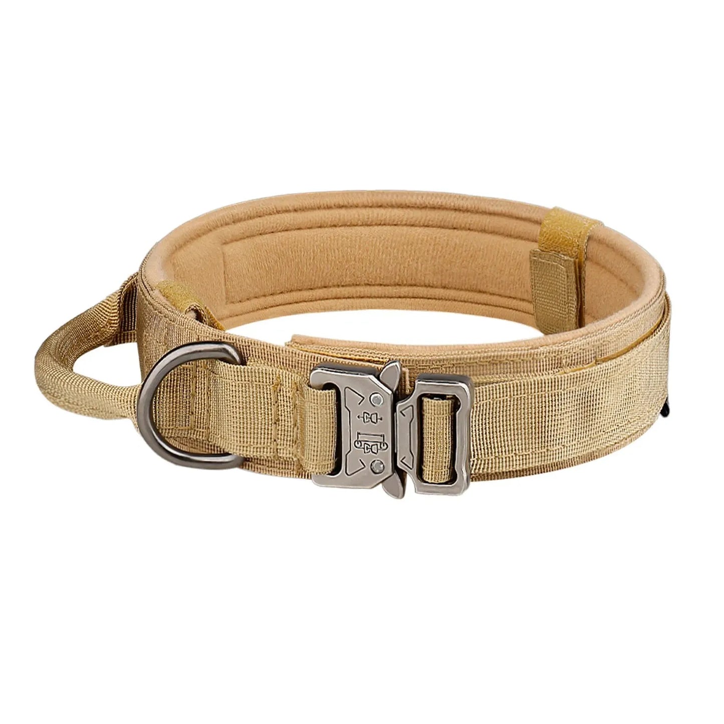 Breathable Outdoor Tactical Nylon Dog Collar With Metal Buckle