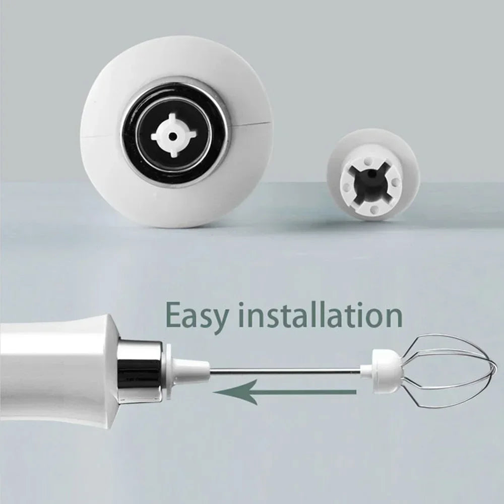 Stonego USB Rechargeable Milk Frother With Stainless Steel Whisk