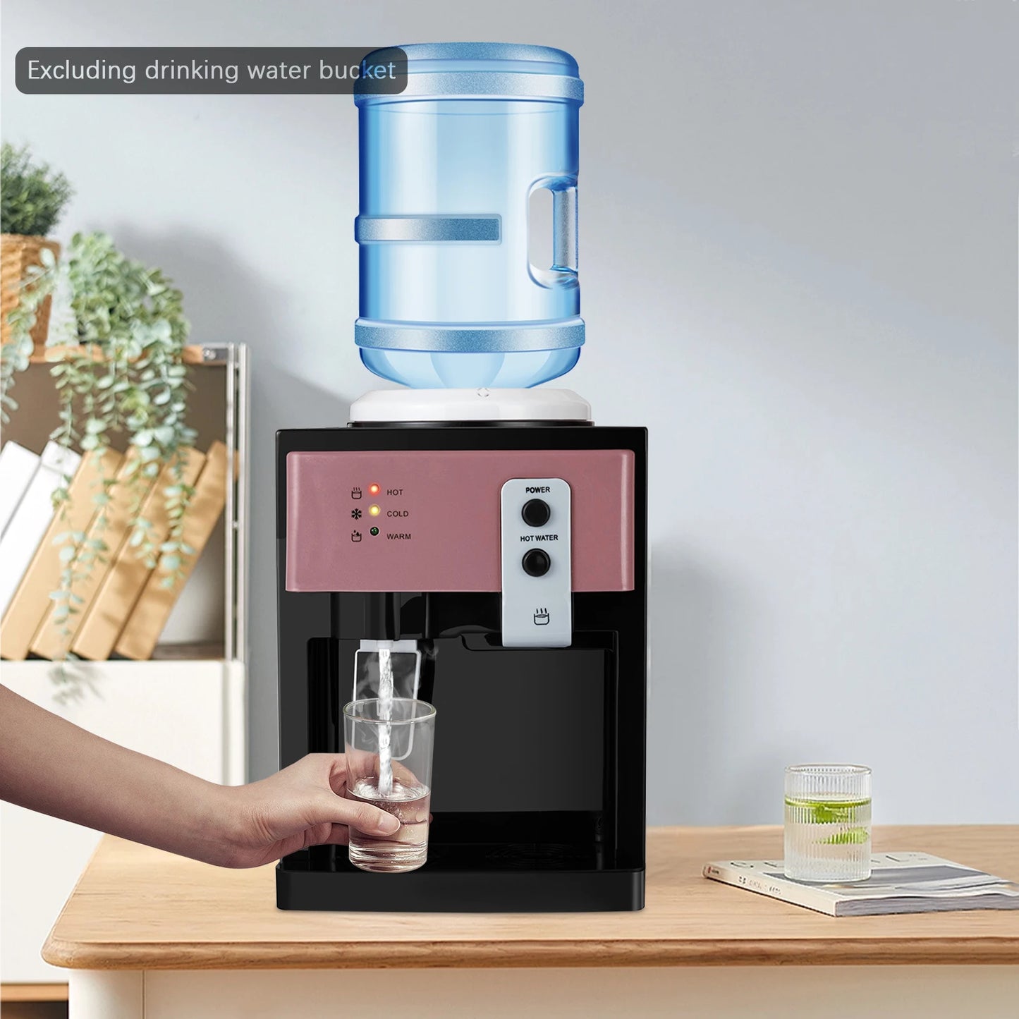 Countertop Hot Cold Water Dispenser One Hand Spout Burn Protection