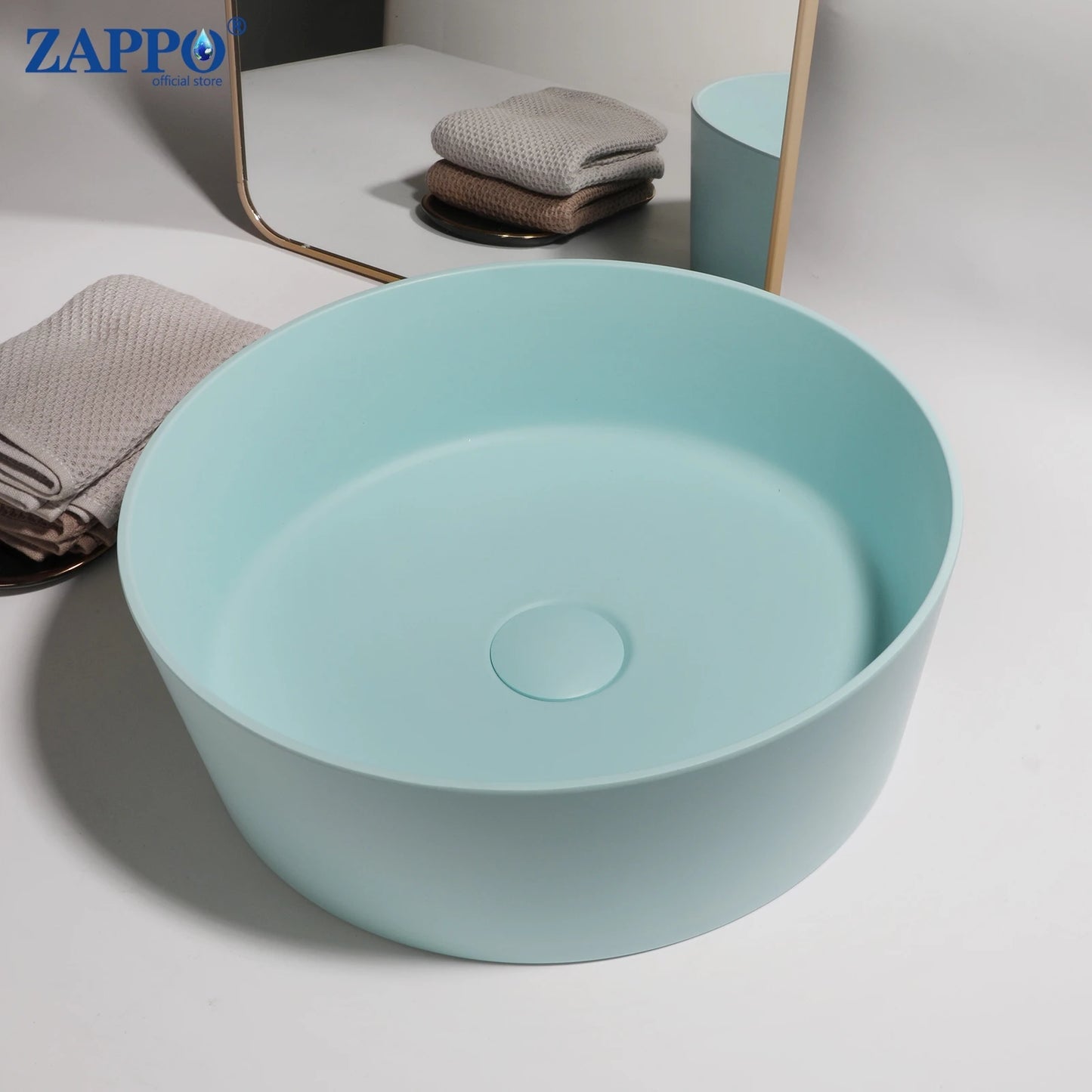 Mekkhalaa Stone Resin Above Counter Bathroom Vessel Sink
