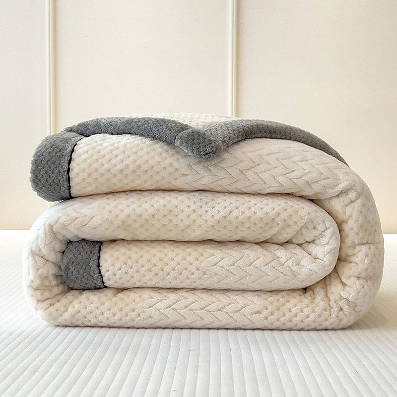 KDV Milk Velvet Blanket For Bed Spring Autumn Grade A