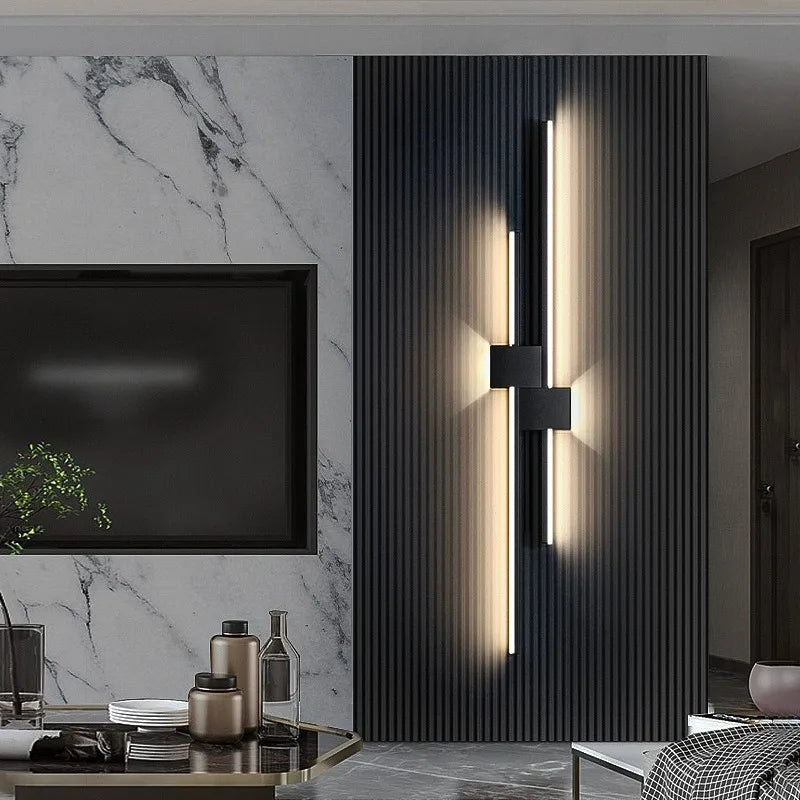 Dfiolk Straight Strip Wall Lamp Minimalist LED Sconce For Living Room