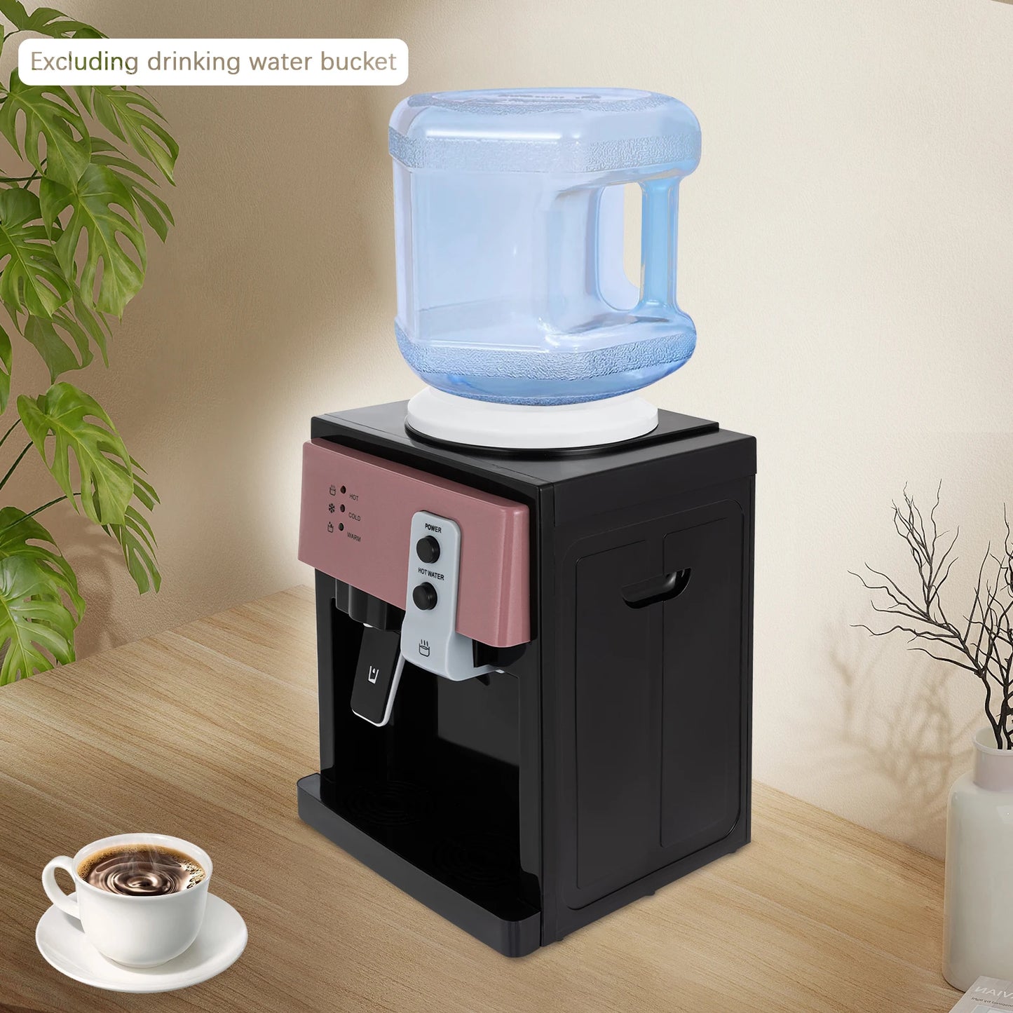 Countertop Hot Cold Water Dispenser One Hand Spout Burn Protection