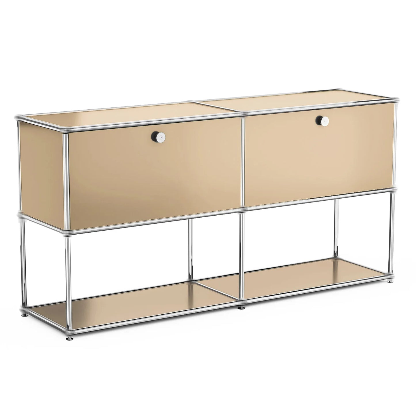 Metal Storage Cabinet TV Stand for Living Room and Office