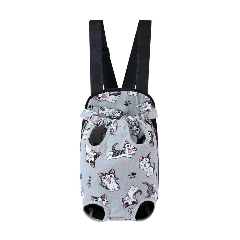 Adjustable Cat And Dog Carrier Backpack Double Shoulder Travel Bag