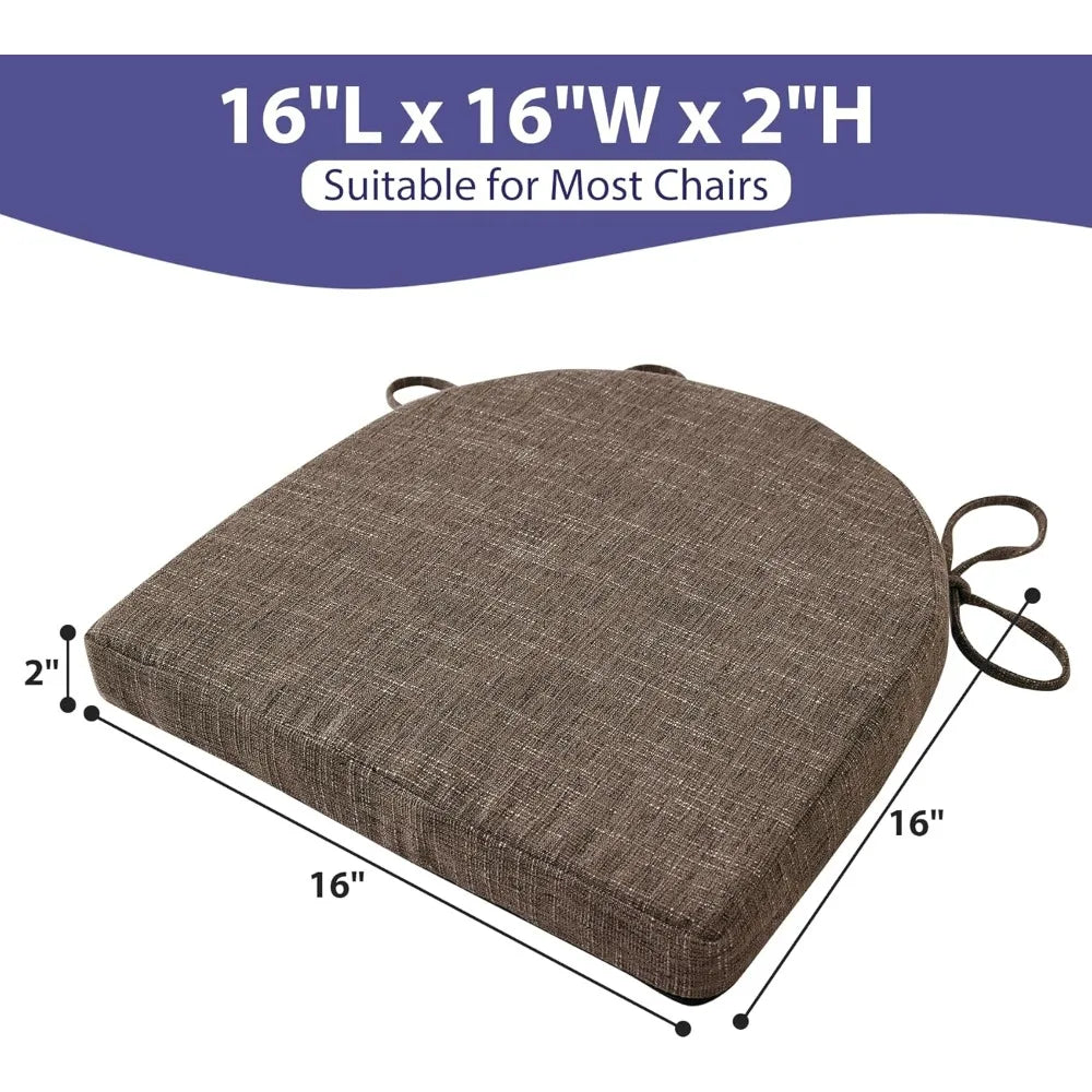 RBXC Dining Chair Cushions With Ties And Removable Covers