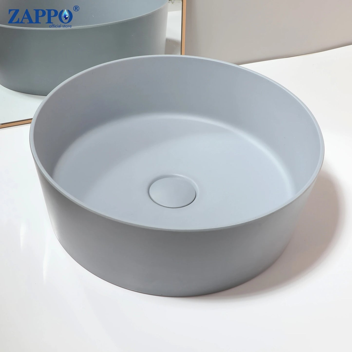 Mekkhalaa Stone Resin Above Counter Bathroom Vessel Sink