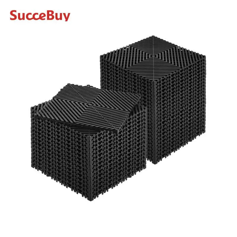 Interlocking Drainage Mat Non Slip PP Floor Tile Shower Mat