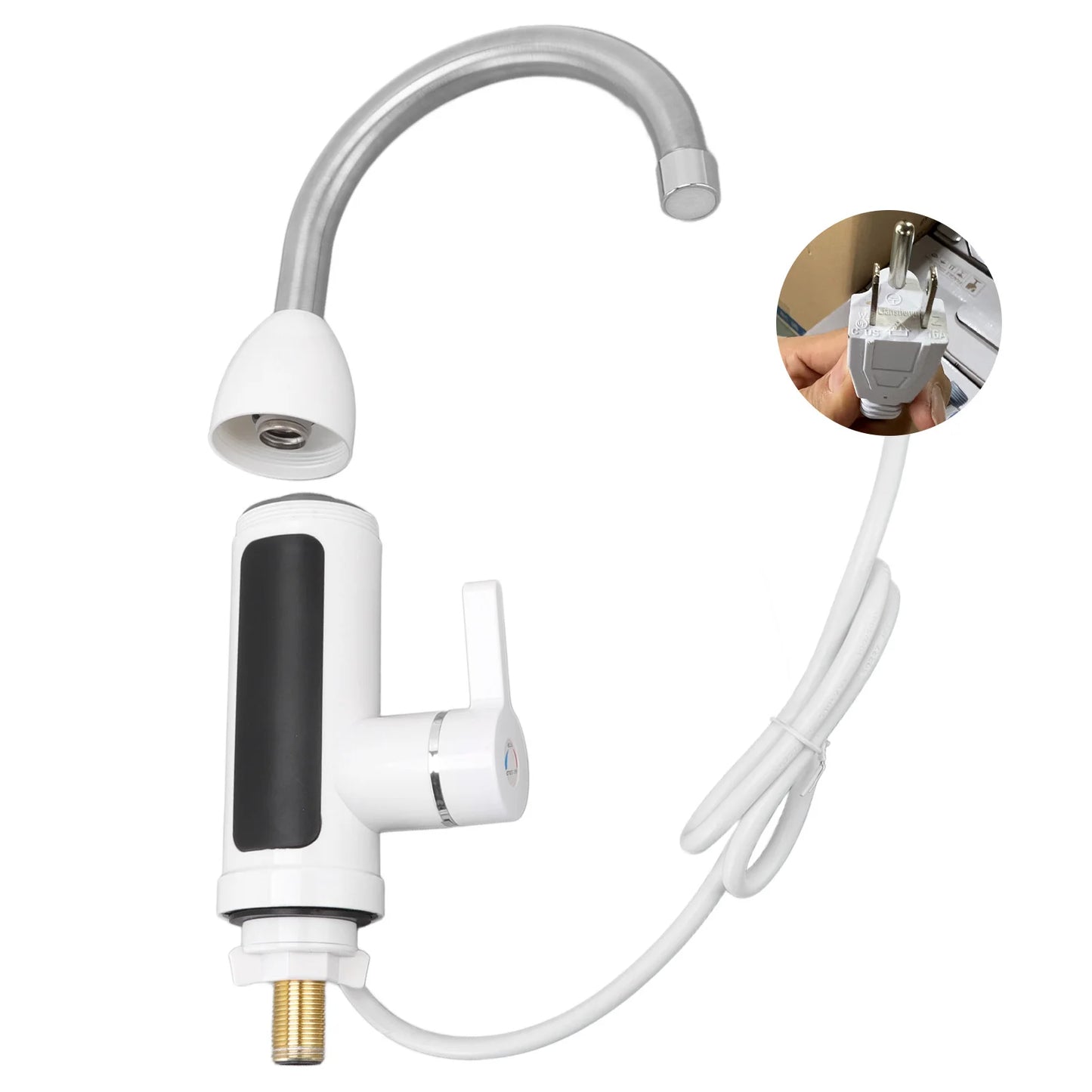 TOPINCN 3000W Instant Water Heater Faucet 360 Degree Rotatable