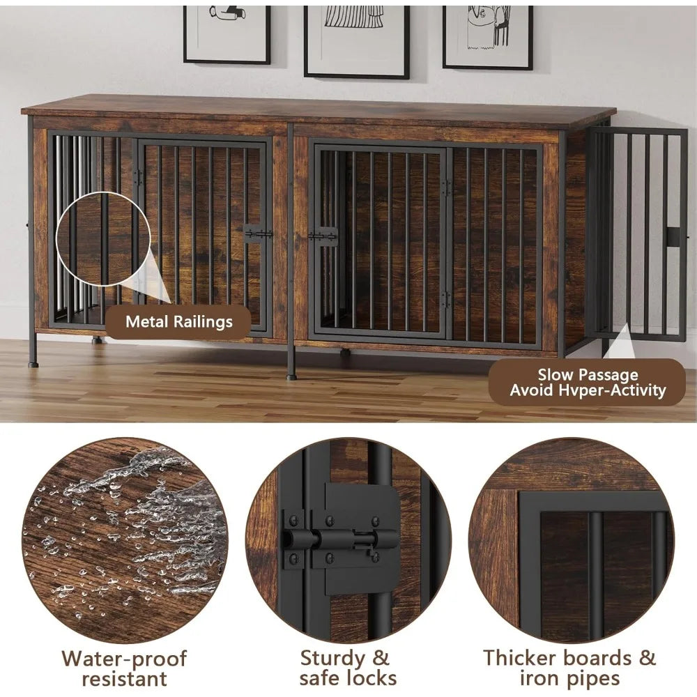 Dog Crate Furniture Heavy Duty Kennel For Small Large Dogs