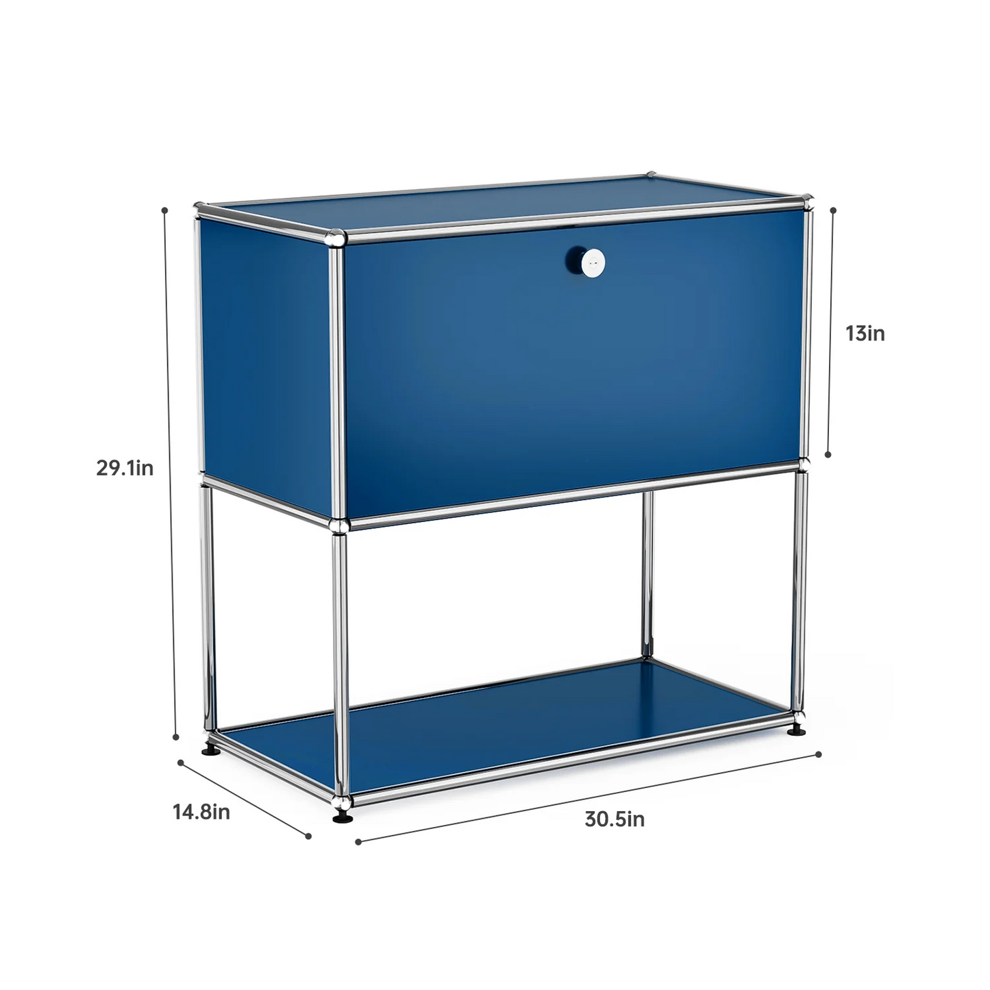 Metal Storage Cabinet TV Stand for Living Room and Office