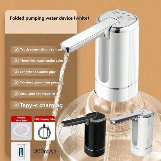 Electric Water Bottle Dispenser USB Rechargeable Pump For 3 To 5 Gallon Bottles