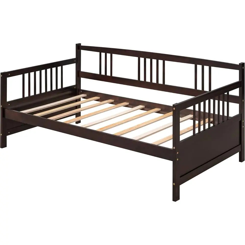 MeWood Daybed Platform Bed With Safety Rails And Slat Support