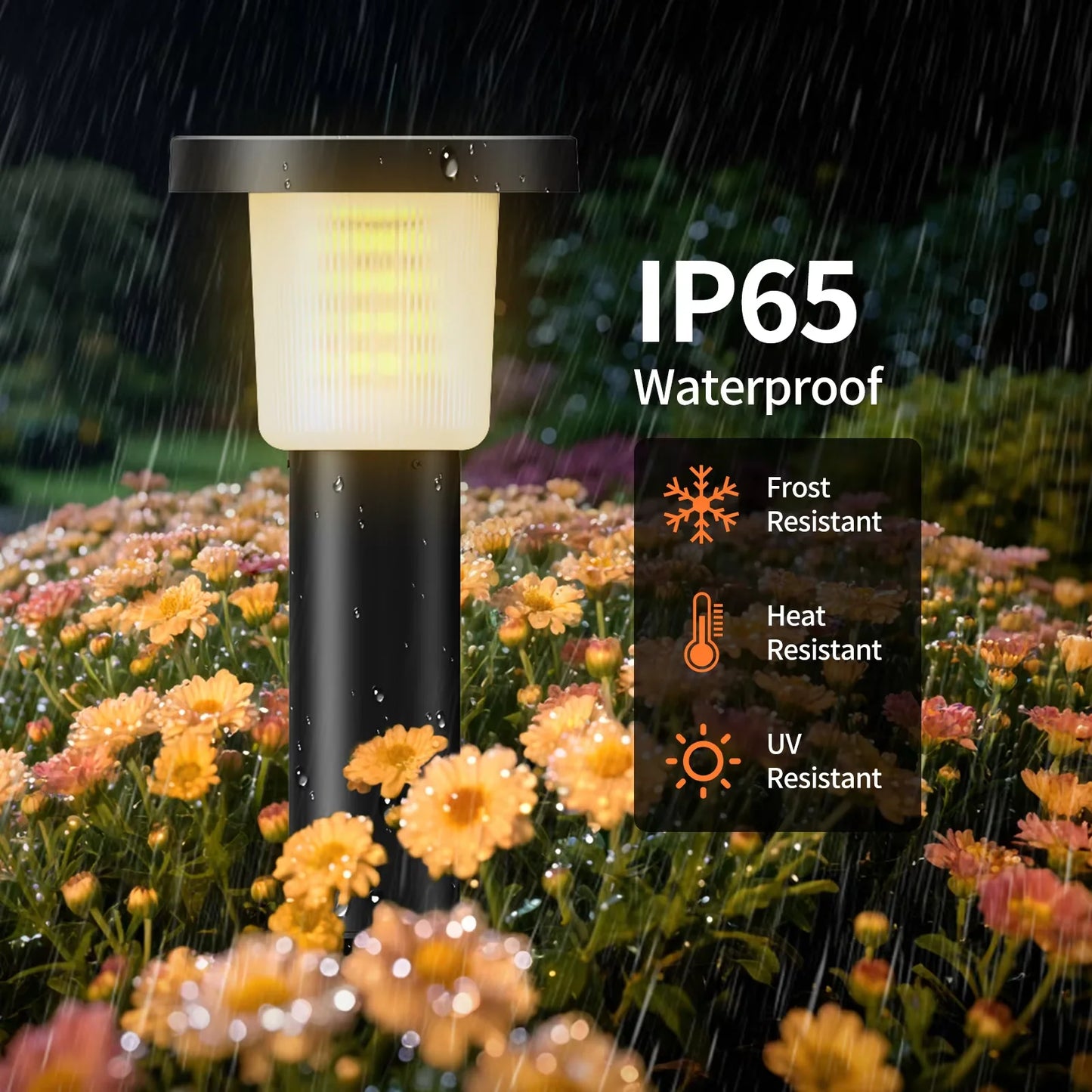 Intelamp Solar Pathway Lights Automatic Outdoor Garden Lighting