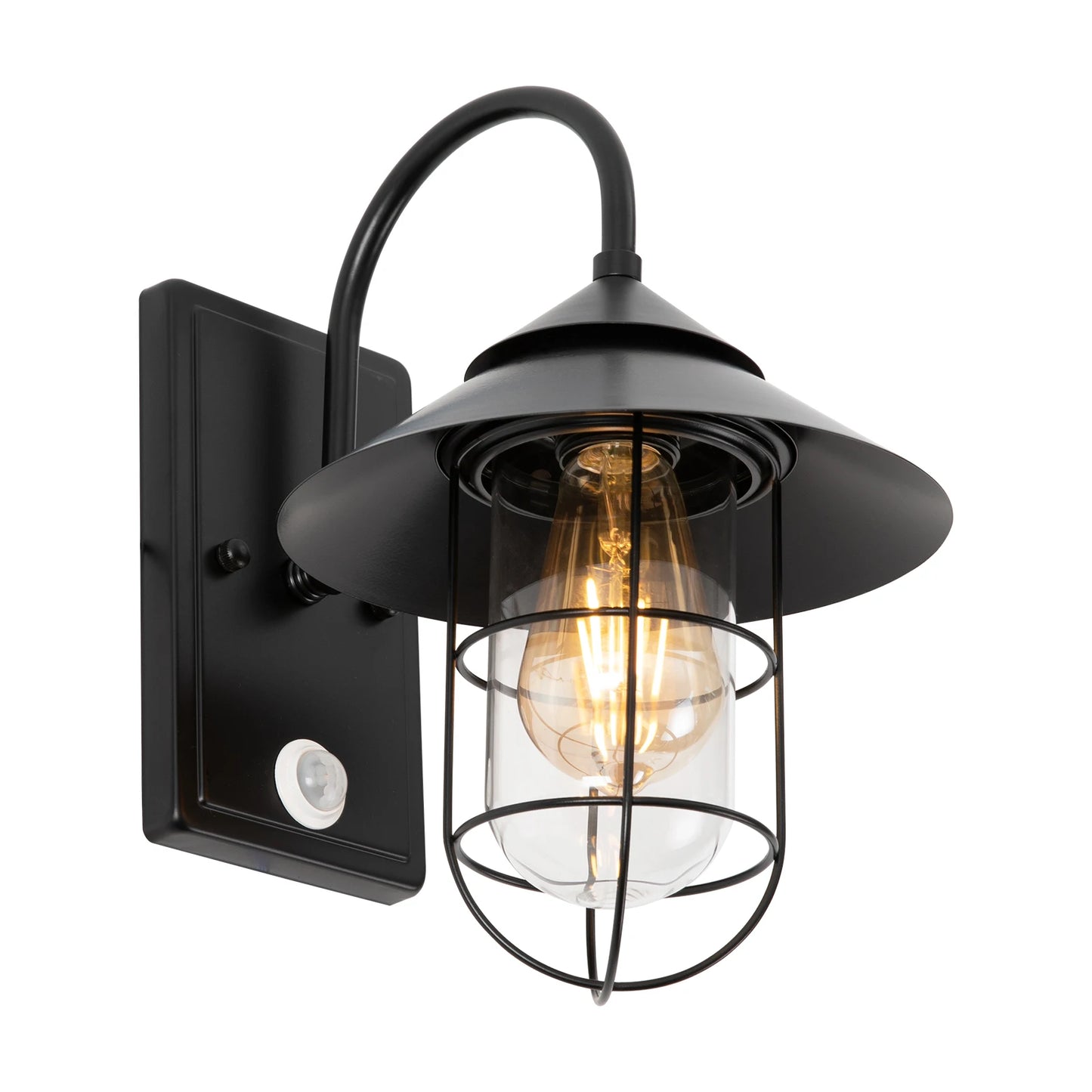 Bymaocar Retro Motion Sensor Wall Lamp With E26 Bulb Socket