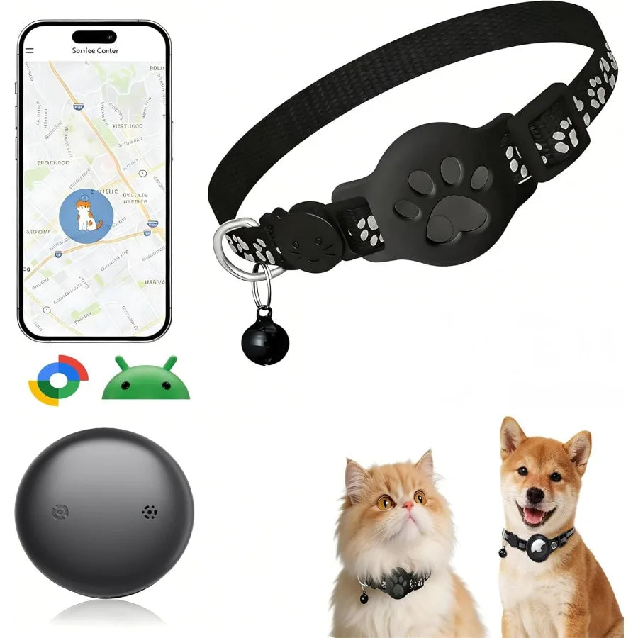 GPS Pet Tracker Collar for Cats and Small Dogs Lightweight Waterproof