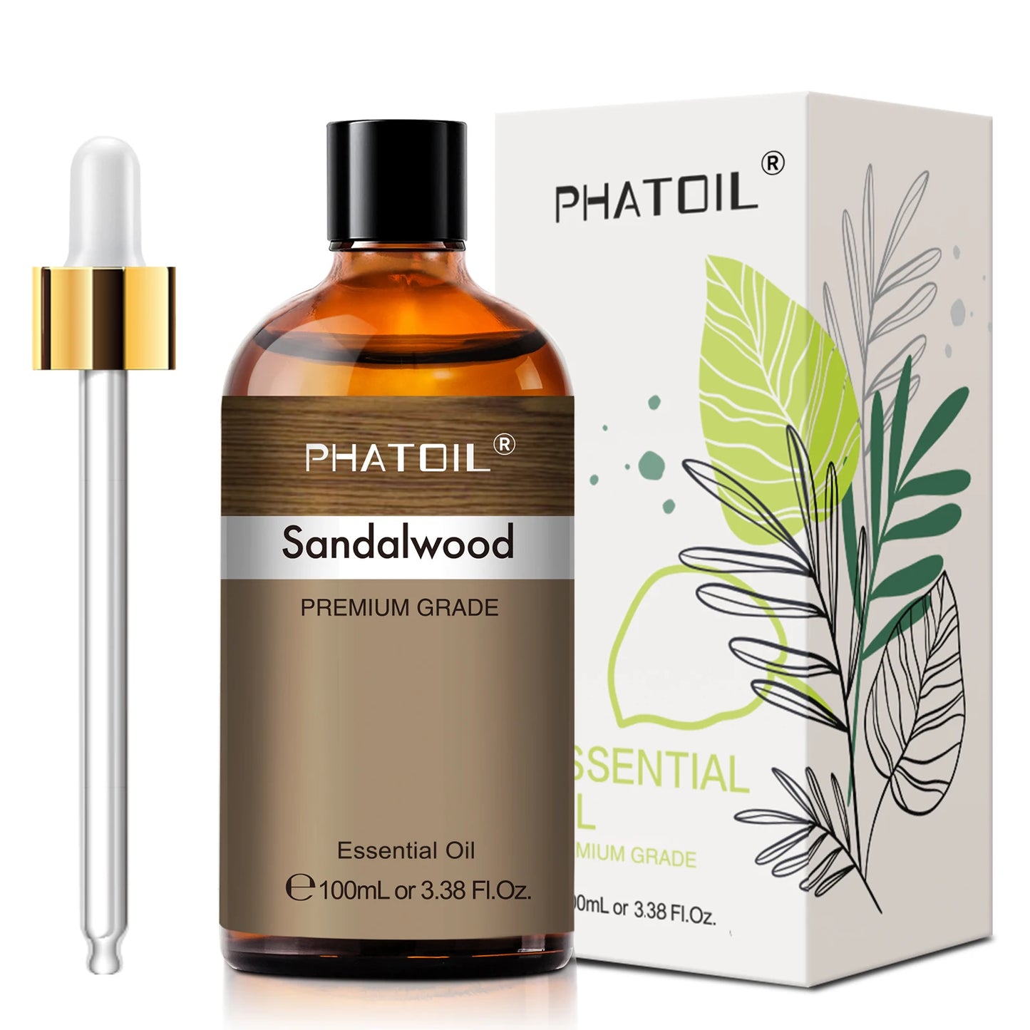 PHATOIL Lavender Jasmine Vanilla Sandalwood Sweet Orange Lemon Essential Oils