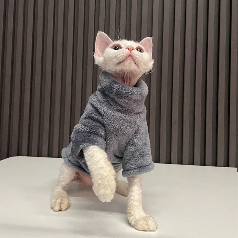 Wang Shan Meow Cat Hoodie Pullover For Sphynx Cats