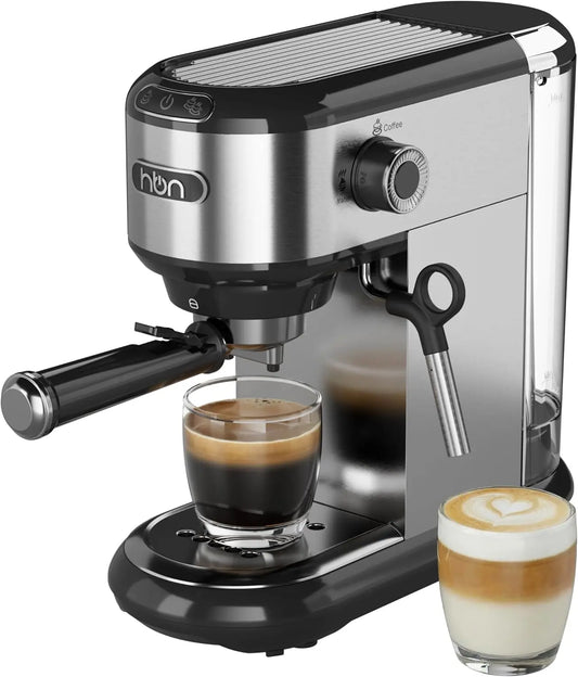 Xmsj 20 Bar Espresso Machine With Milk Frother And Stainless Steel Finish