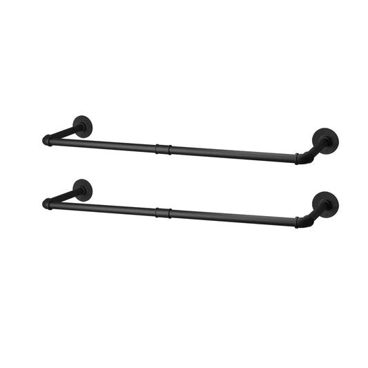 Wall Mounted Clothes Rack Industrial Pipe Style Garment Rail