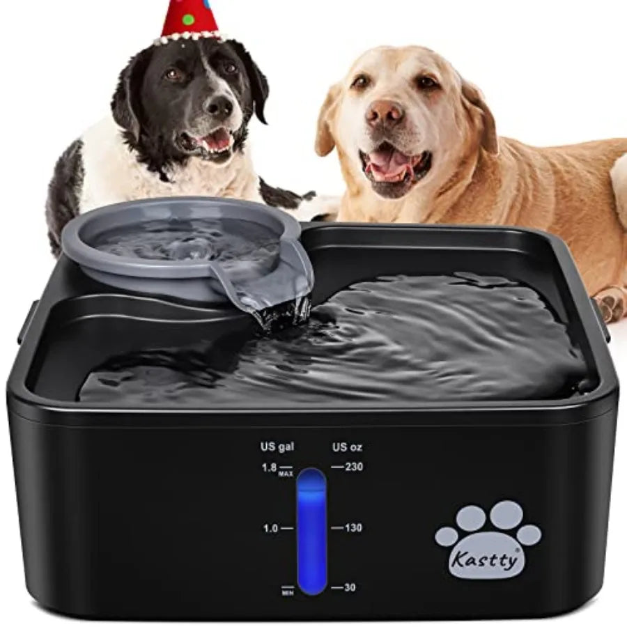Dog Water Fountain BPA Free Dispenser With Filtration Pump