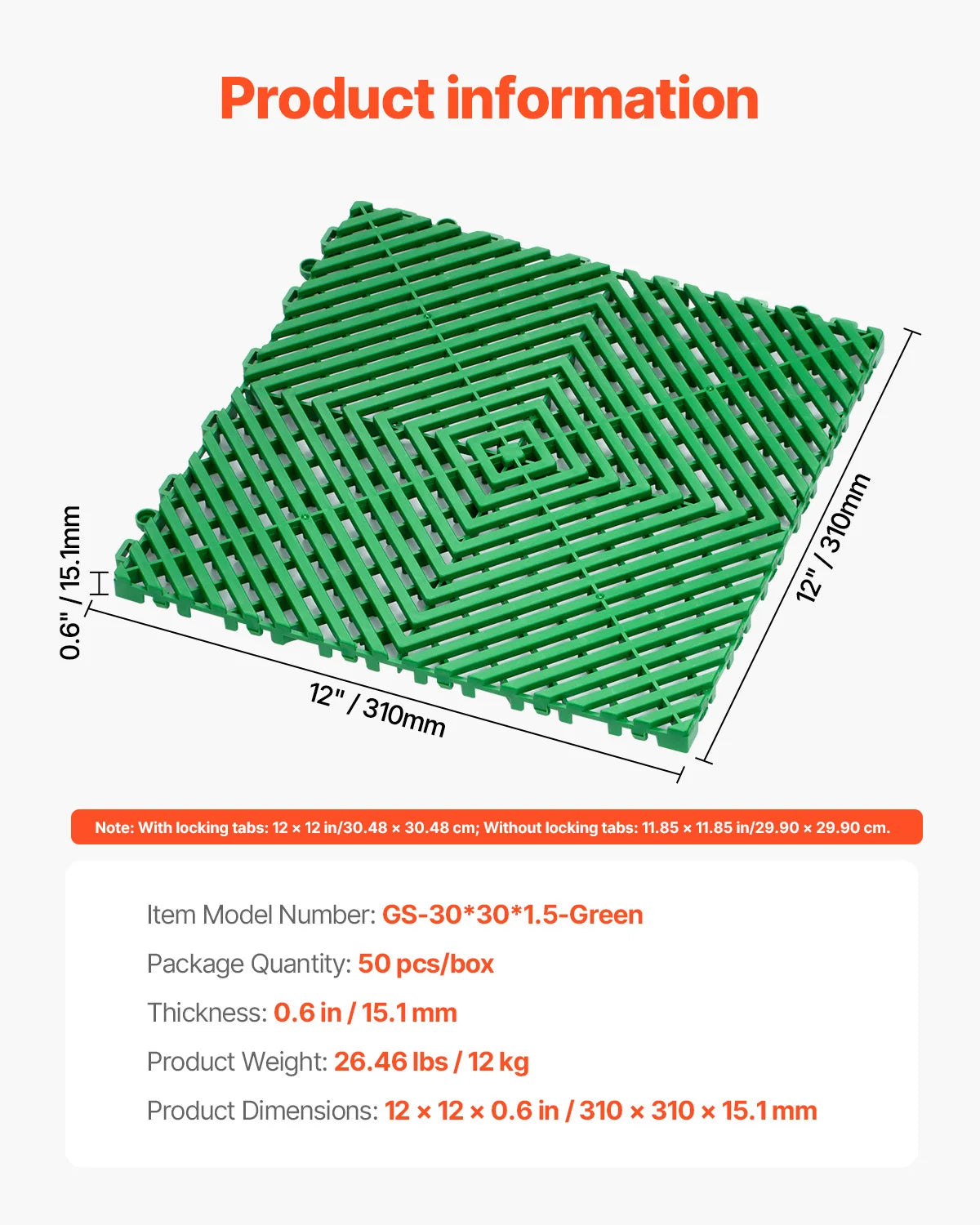 Interlocking Drainage Mat Non Slip PP Floor Tile Shower Mat