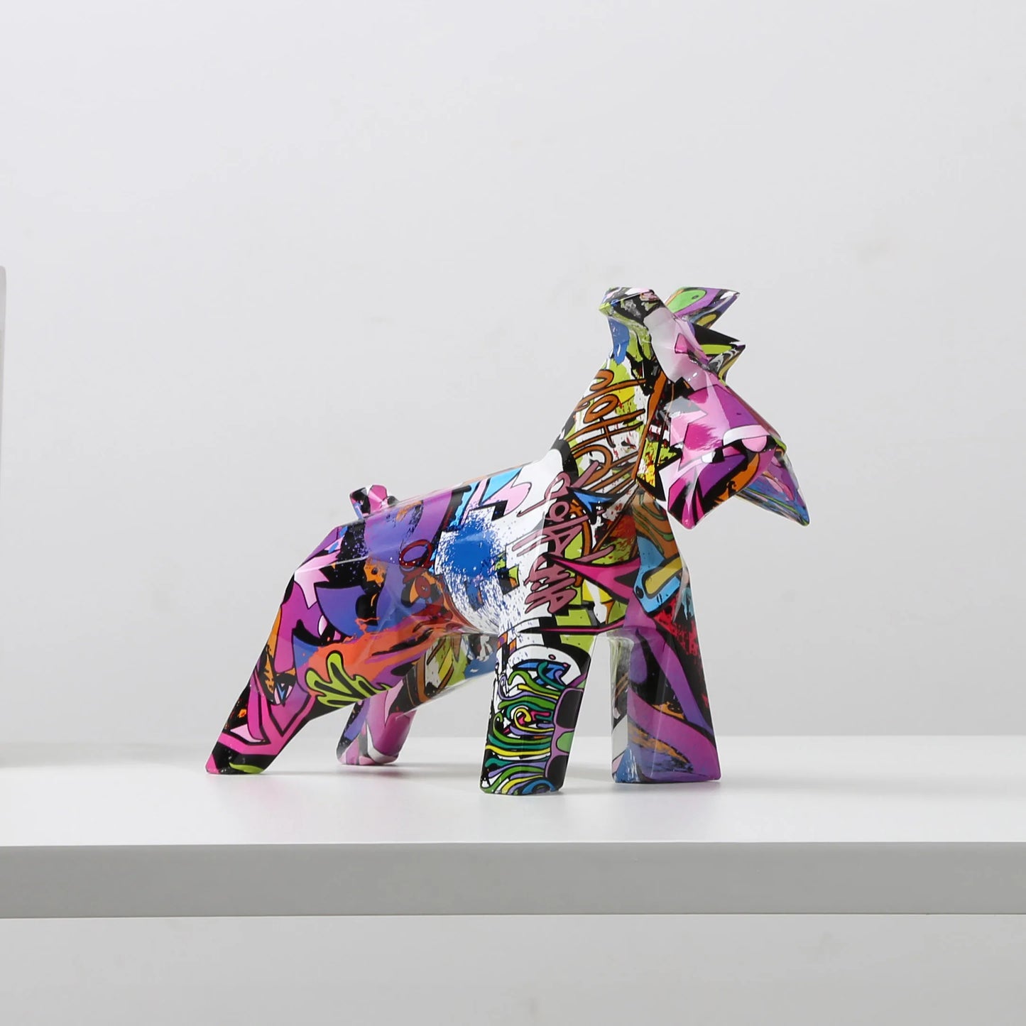 FLYuechun Ranan Schnauzer Resin Ornament For Home Office Decor
