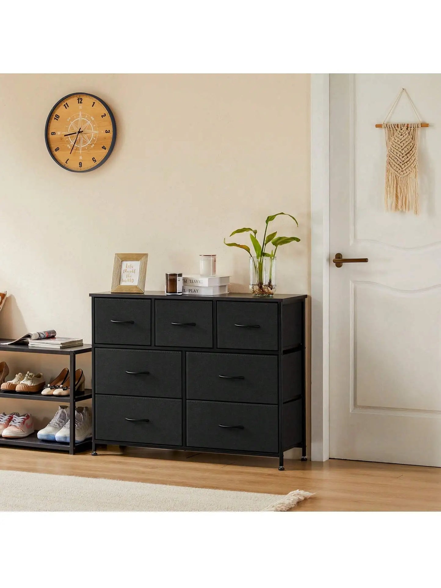 Bedroom Fabric Drawer Organizer Chest With Seven Drawers Nursery