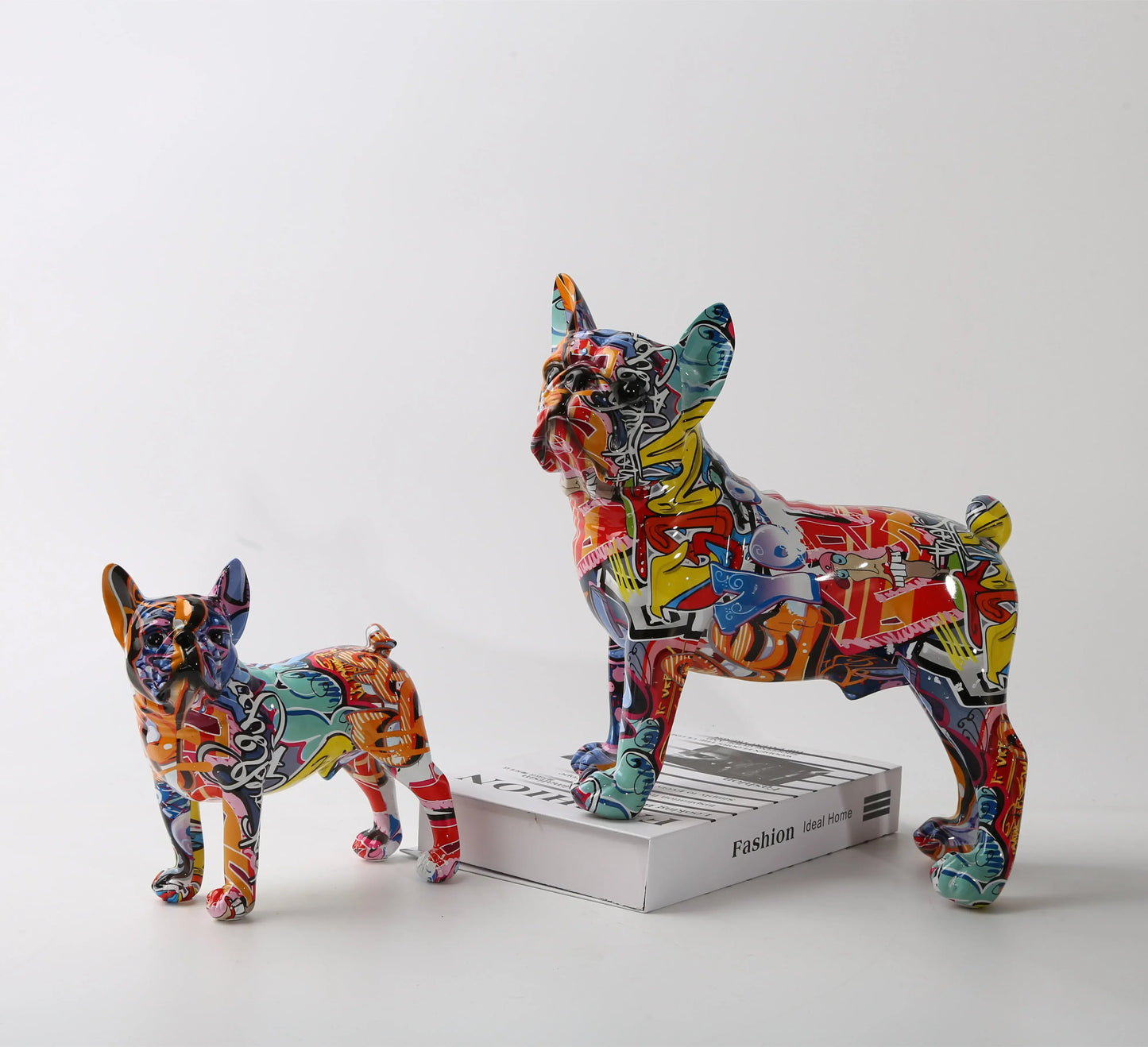 ChunRan Li89 French Bulldog Resin Art Sculpture For Home Decor