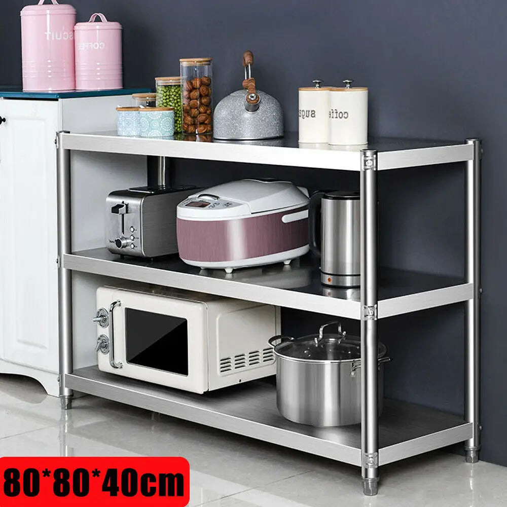 Stainless Steel Heavy Duty Storage Shelving Rack For Kitchens