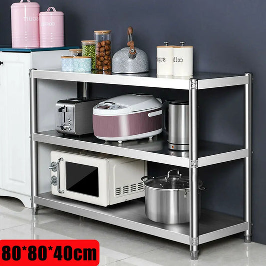 Stainless Steel Heavy Duty Storage Shelving Rack For Kitchens