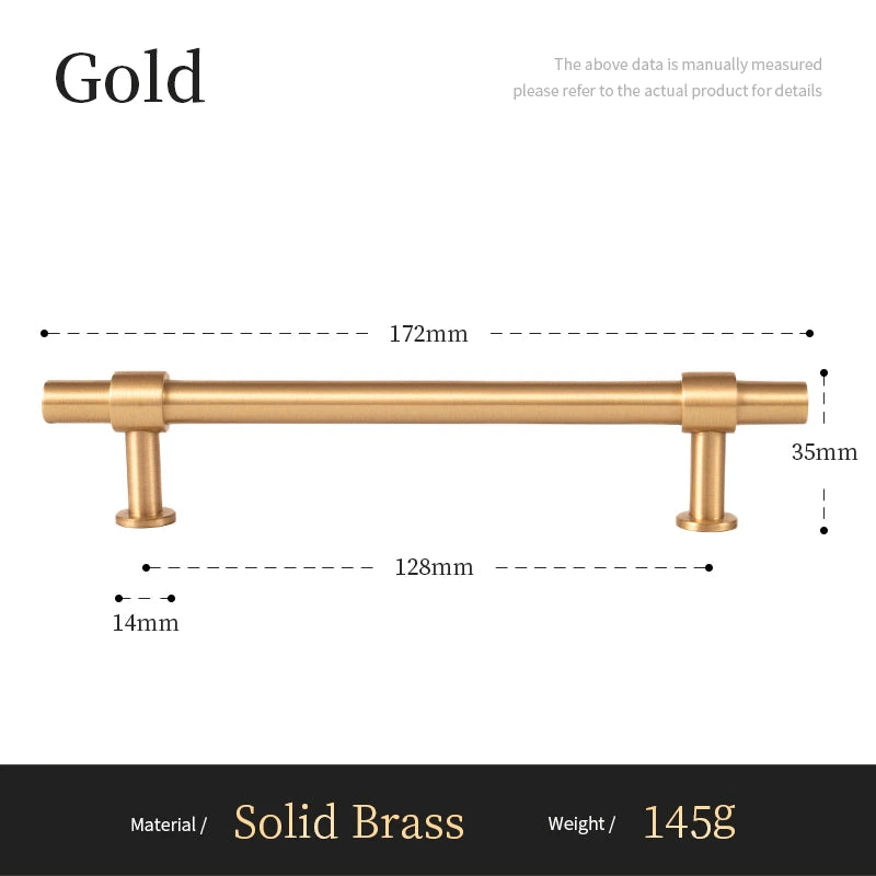 Santaya Modern Solid Brass Cabinet Pull Handle for Furniture