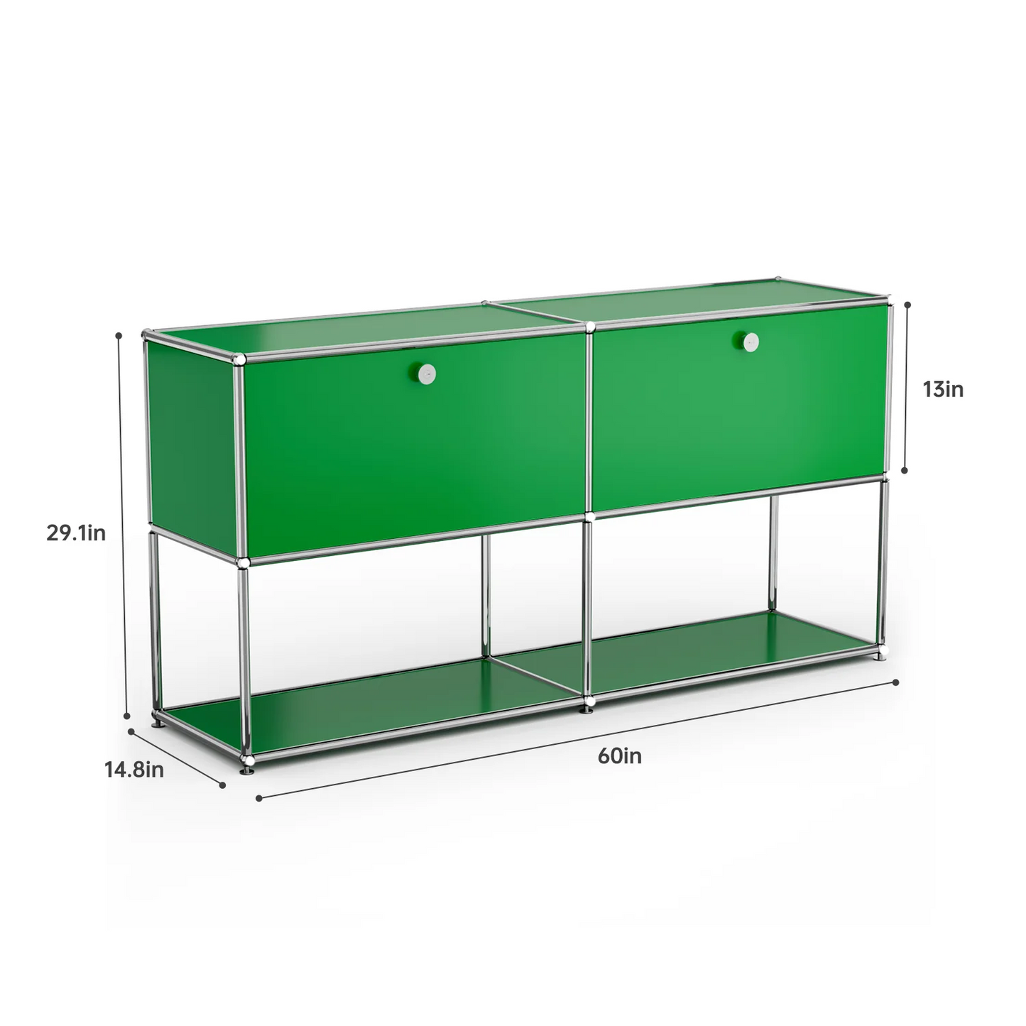 Metal Storage Cabinet TV Stand for Living Room and Office