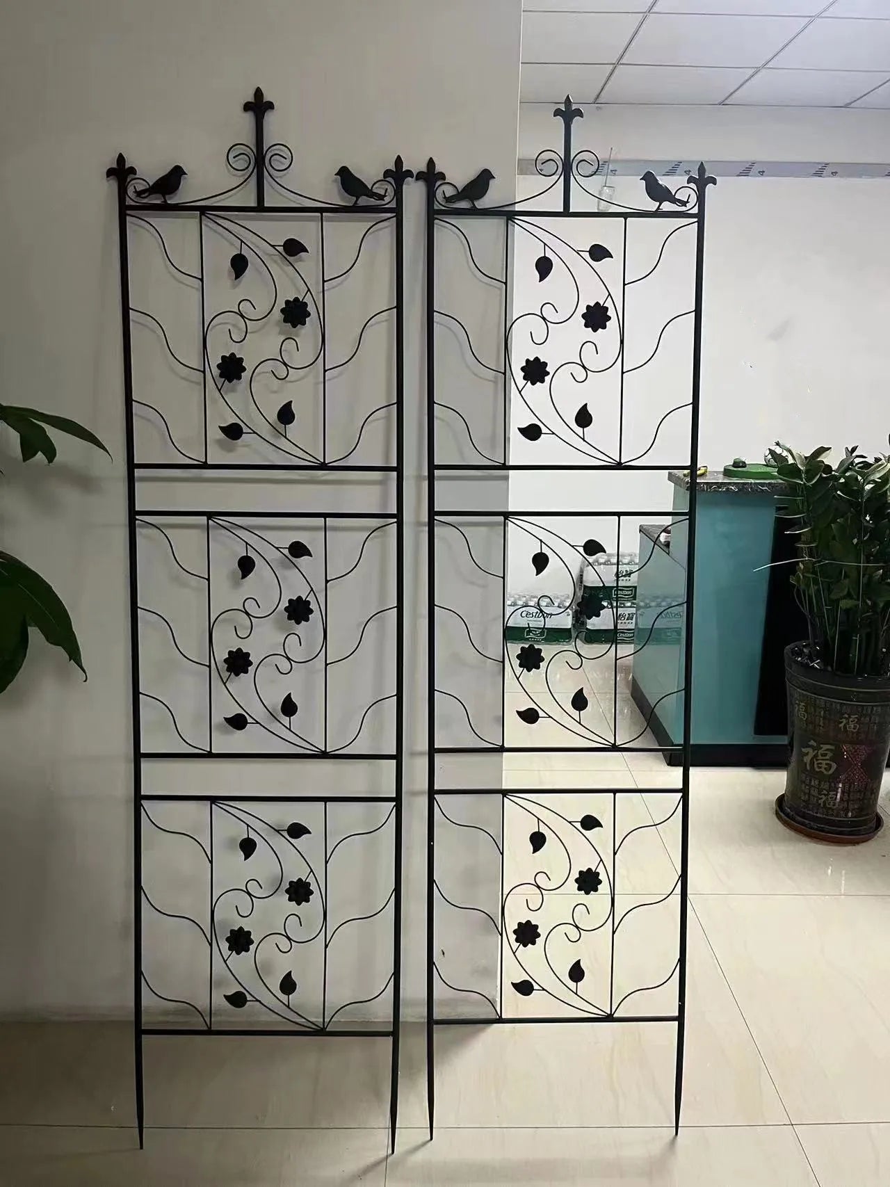 Wisfor Metal Garden Trellis 2 Pack For Outdoor Climbing Plants