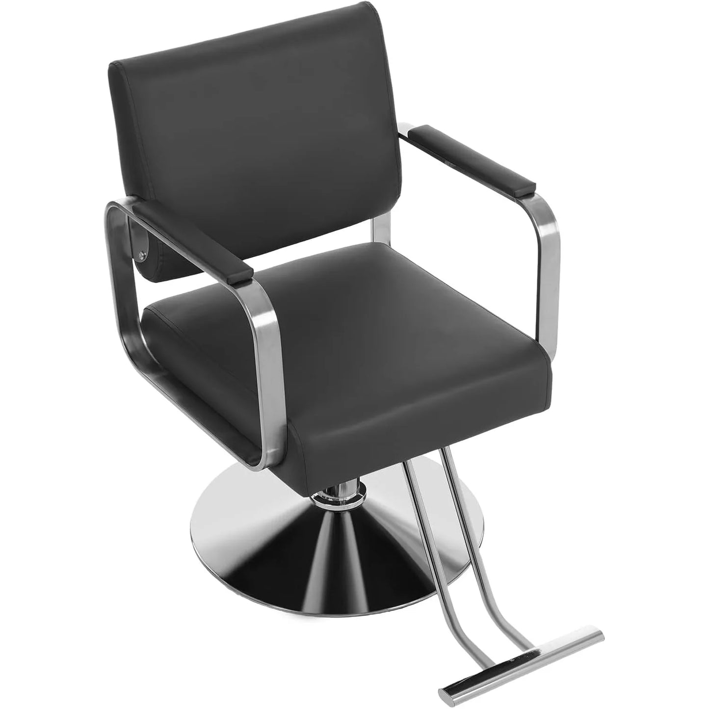 360 Degree Swivel Hairdressing Salon Chair Height Adjustable With Footrest
