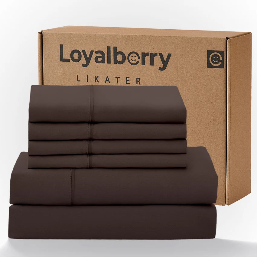 4 Piece Bedding Set With Double Sided Brushed Fabric And Easy Care Fitted Sheet