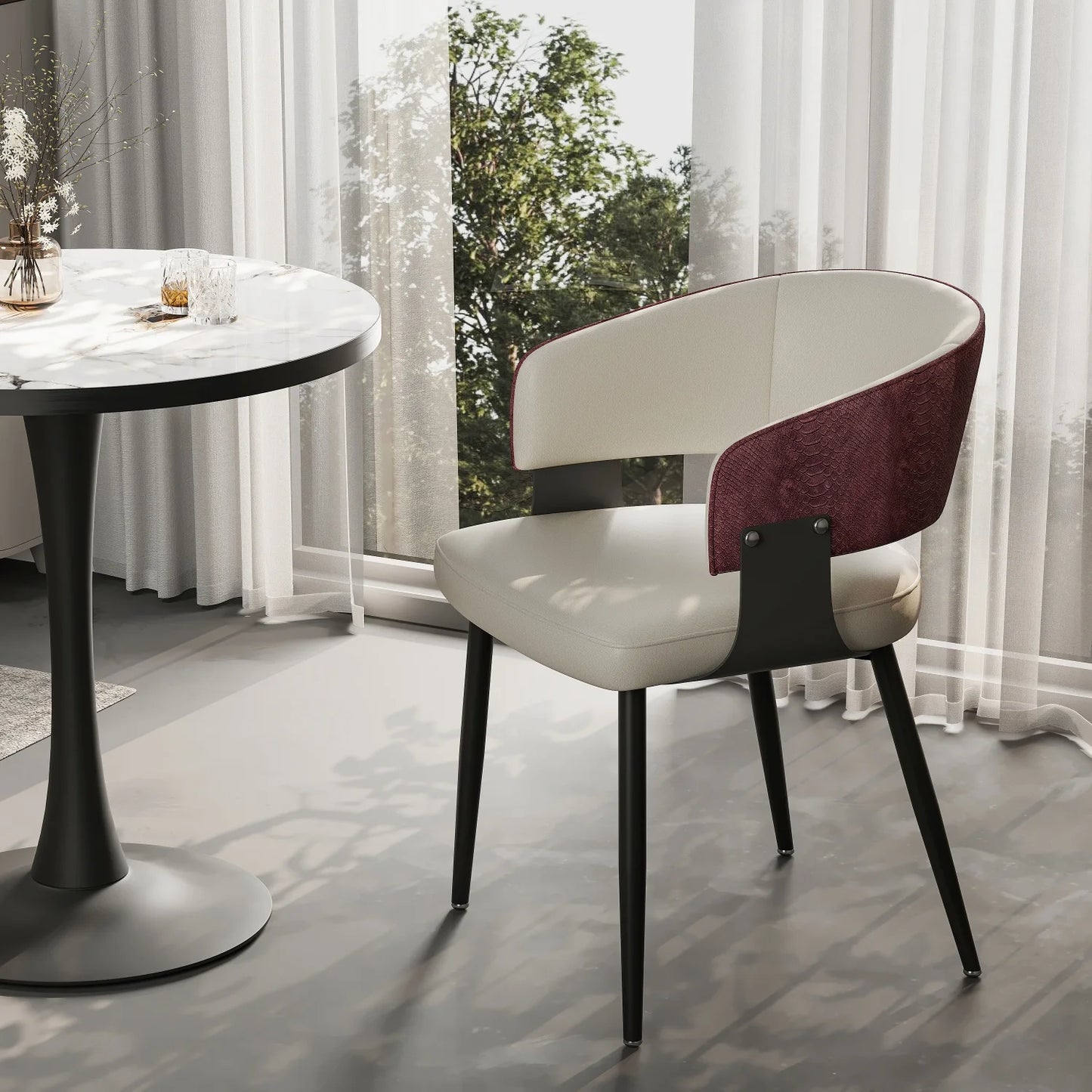 Modern Upholstered Dining Chairs For Kitchen And Dining Room