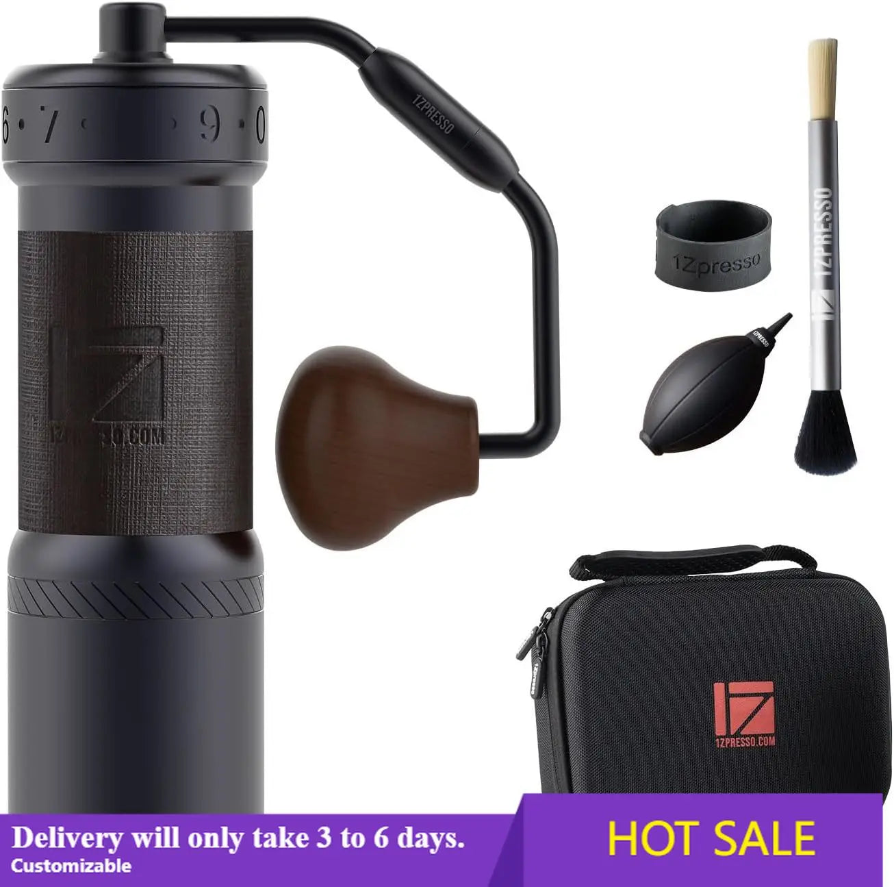 K Ultra Manual Coffee Grinder With Case Conical Burr