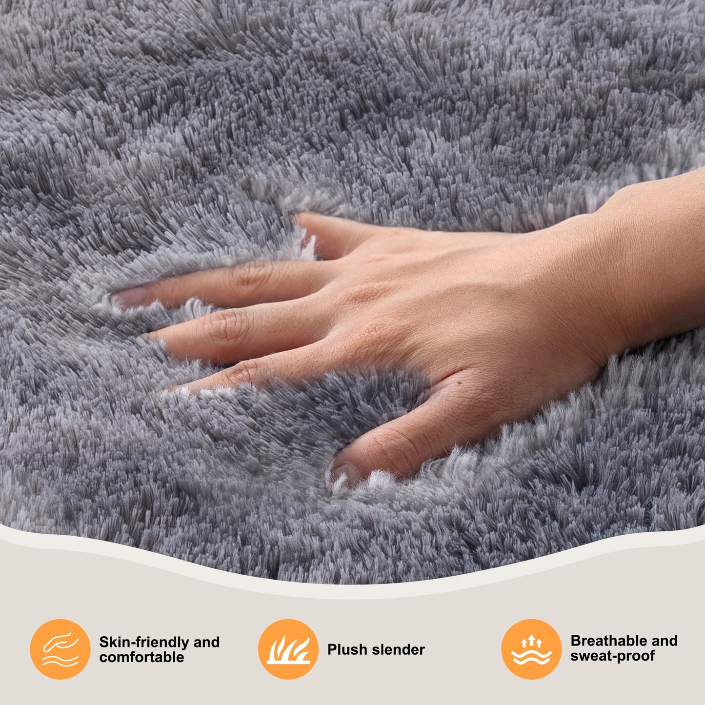Ultra Soft Puffy Rug For Bedroom And Living Room Tufted Carpet
