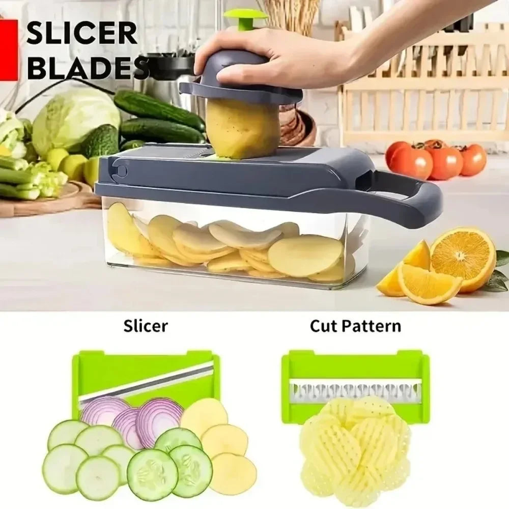 AEDG Multifunctional Vegetable Chopper Slicer Dicer Grater With Handle