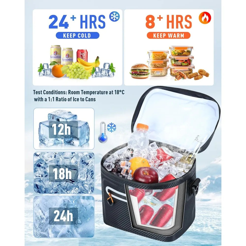 NBVCX Insulated Soft Cooler Bag Leak Proof Waterproof Lunch Box