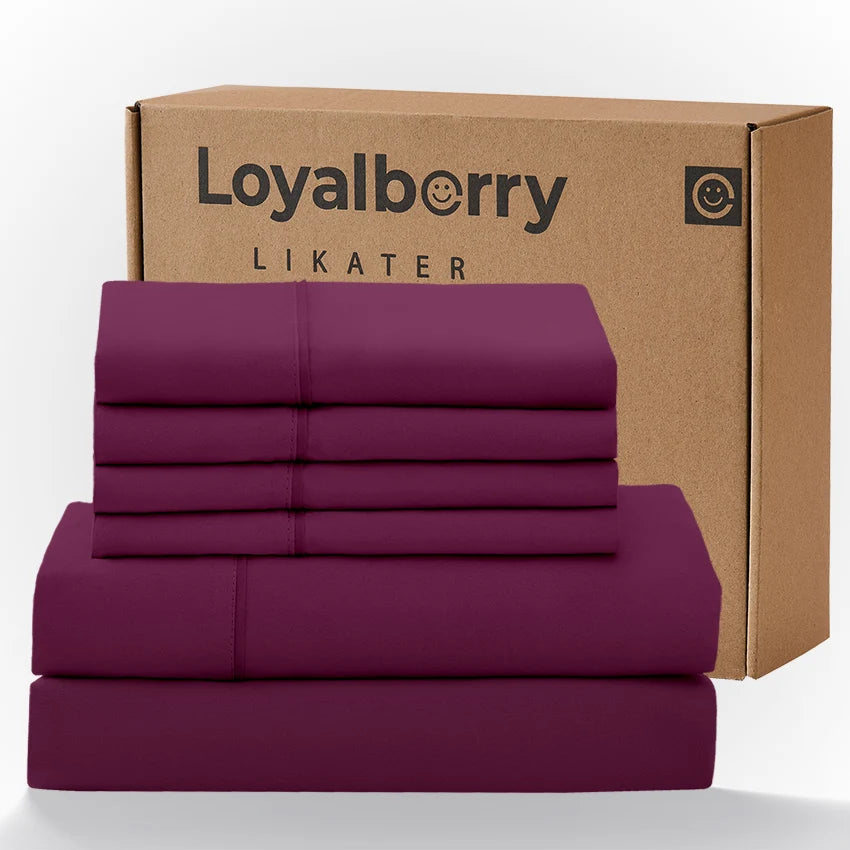 4 Piece Bedding Set With Double Sided Brushed Fabric And Easy Care Fitted Sheet