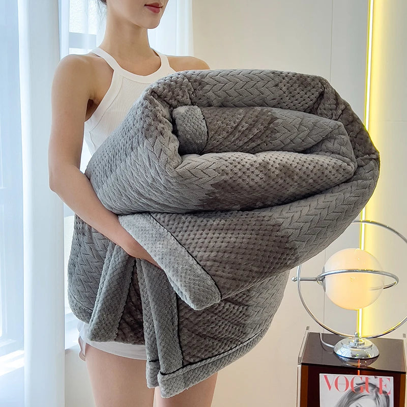 KDV Milk Velvet Blanket For Bed Spring Autumn Grade A
