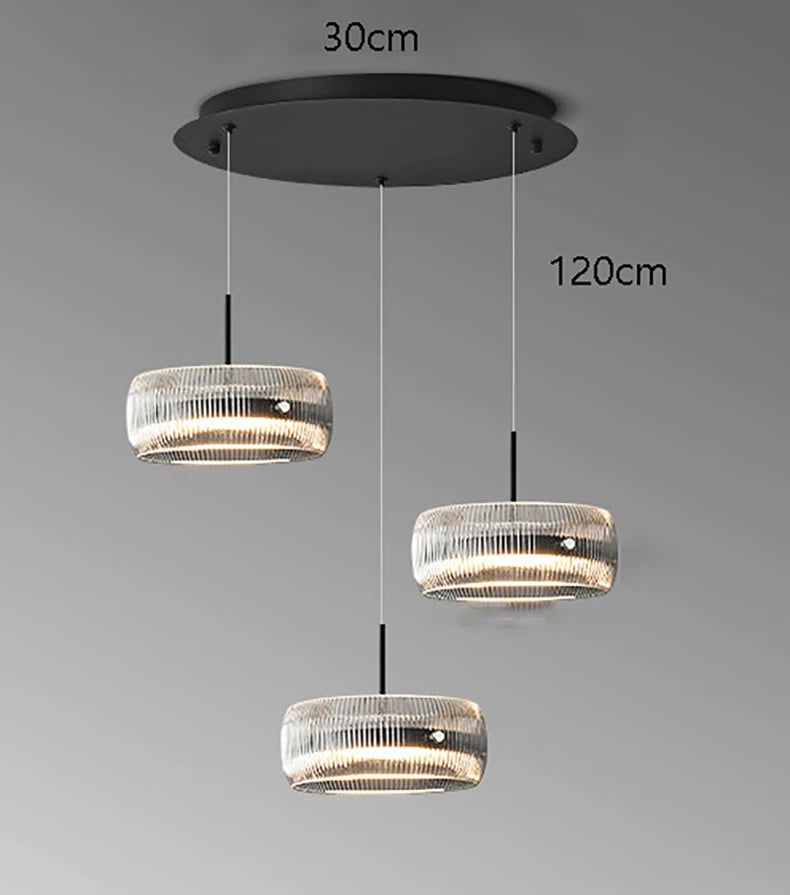 Gbbmade Modern LED Ring Pendant Light Chandelier for Living Room