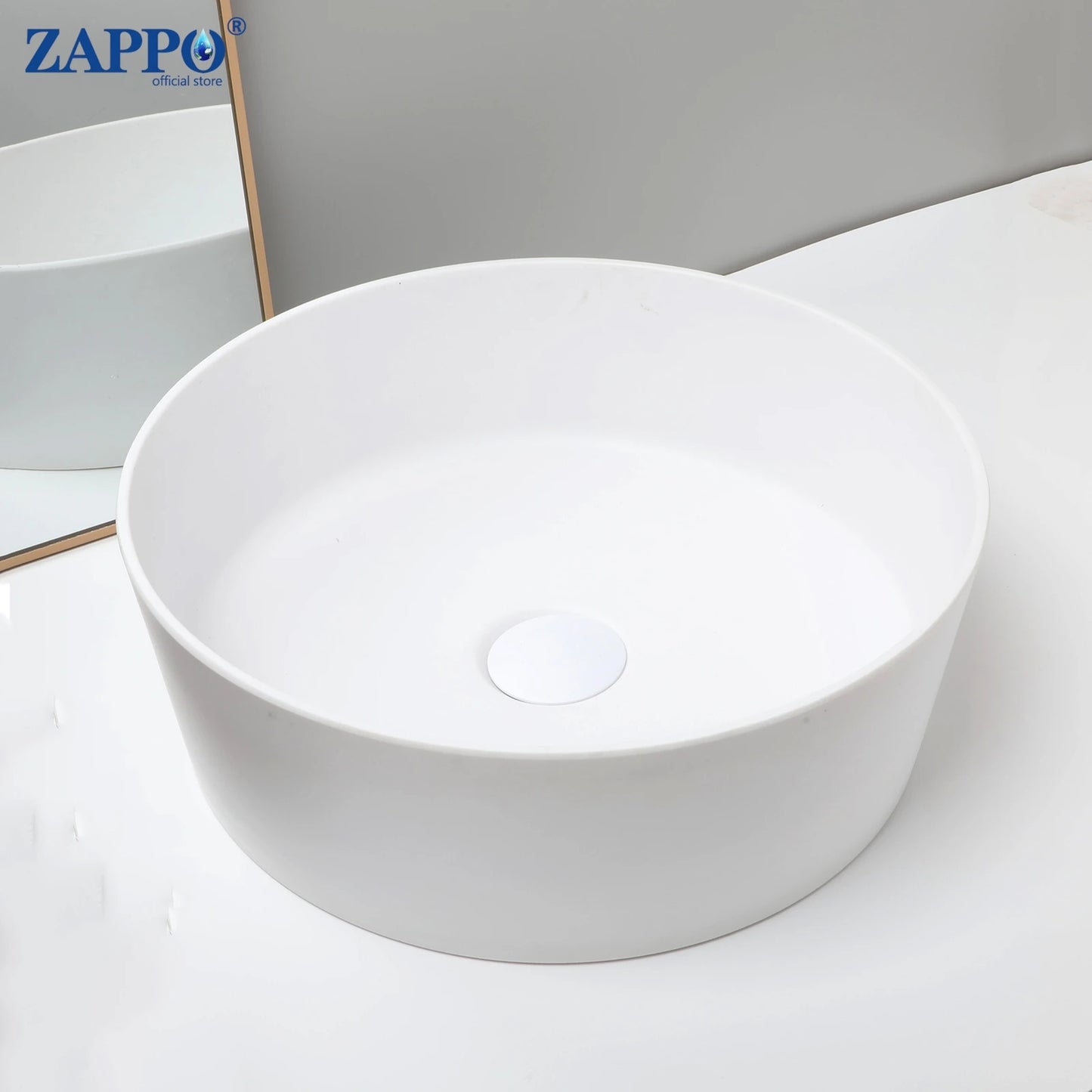 Mekkhalaa Stone Resin Above Counter Bathroom Vessel Sink